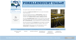 Desktop Screenshot of forellenzucht-uhthoff.de